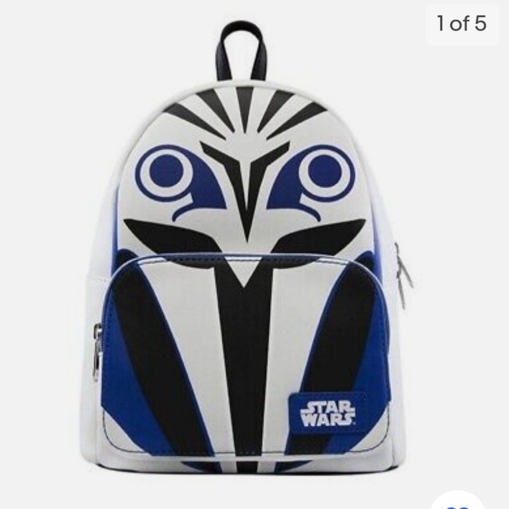 Star Wars Mini Backpack Adjustable Shoulder Straps Bo-Katan Helmet Funko Pop
